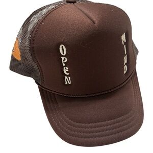 Lonely Ghost Brown Open Mind Trucker Hat‎ New